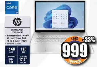 Unieuro HP ENVY LAPTOP 17-CR0002NL offerta