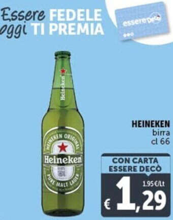 Gourmet Déco HEINEKEN birra cl 66 offerta