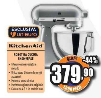 Unieuro KitchenAid ROBOT DA CUCINA 5KSM95PSE offerta