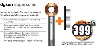 Unieuro dyson supersonic offerta