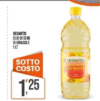 DESANTIS OLIO DI SEMI DI GIRASOLE 1LT