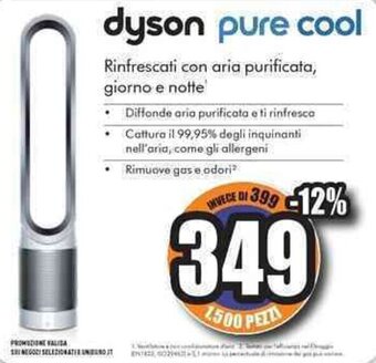 Unieuro dyson pure cool offerta