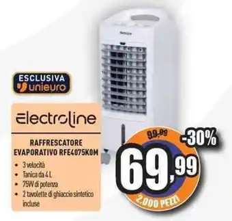 Unieuro Electroline RAFFRESCATORE EVAPORATIVO RFE4075KOM offerta