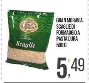 Cash pro GRAN MORAVIA SCAGLIE DI FORMAGGIO A PASTA DURA 500 G offerta