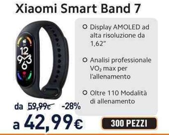 Unieuro Xiaomi Smart Band 7 offerta