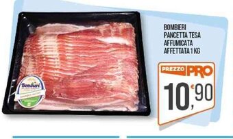 BOMBIERI PANCETTA TESA AFFUMICATA AFFETTATA 1 KG