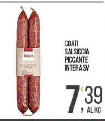 Cash pro COATI SALSICCIA PICCANTE INTERA SV offerta