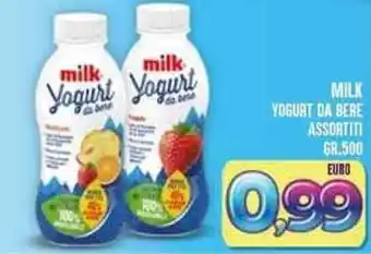 Iper Pellicano MILK YOGURT DA BERE ASSORTITI GR.500 offerta