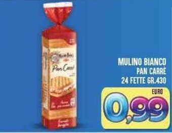Iper Pellicano MULINO BIANCO PAN CARRÈ 24 FETTE GR.430 offerta