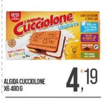 Cash pro ALGIDA CUCCIOLONE X6 480 G offerta