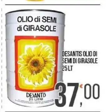 Cash pro DESANTIS OLIO DI SEMI DI GIRASOLE 25LT offerta