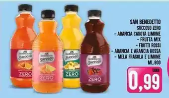 Iper Pellicano SAN BENEDETTO SUCCOSO ZERO ML.900 offerta
