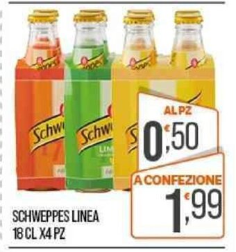 Cash pro SCHWEPPES LINEA 18 CL X4 PZ offerta