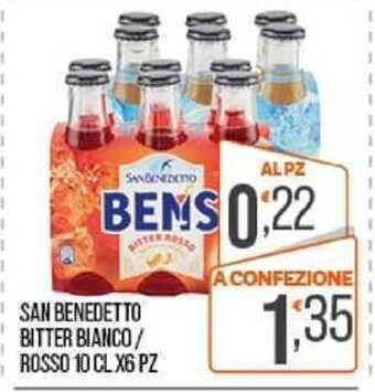 Cash pro SAN BENEDETTO BITTER BIANCO/ ROSSO 10 CL X6 PZ offerta