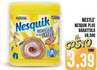 Iper Pellicano NESTLE' NESQUIK PLUS BARATTOLO GR.500 offerta