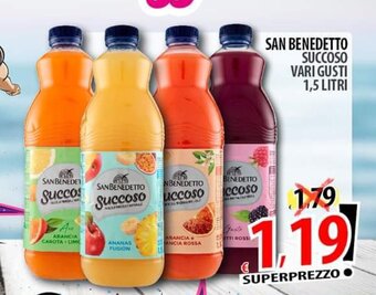Il Genio Supermercato SAN BENEDETTO SUCCOSO VARI GUSTI 1,5 LITRI offerta