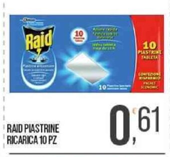 Cash pro RAID PIASTRINE RICARICA 10 PZ offerta