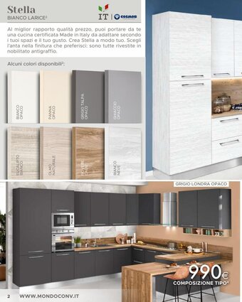 Mondo Convenienza GRIGIO LONDRA OPACO offerta