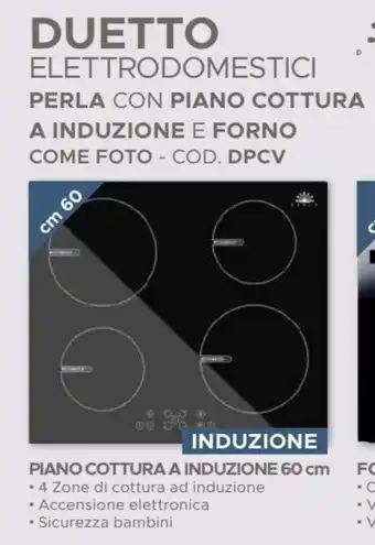 DUETTO PIANO COTTURA A INDUZIONE 60 cm
