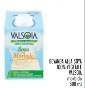 Conad BEVANDA ALLA SOYA 100% VEGETALE VALSOIA morbido 500 ml offerta