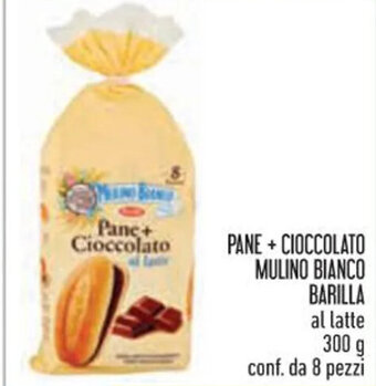 Conad PANE + CIOCCOLATO MULINO BIANCO BARILLA al latte 300 g conf. da 8 pezzi offerta