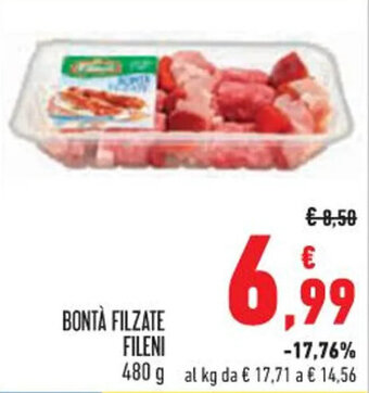 Conad BONTÀ FILZATE FILENI 480 g offerta