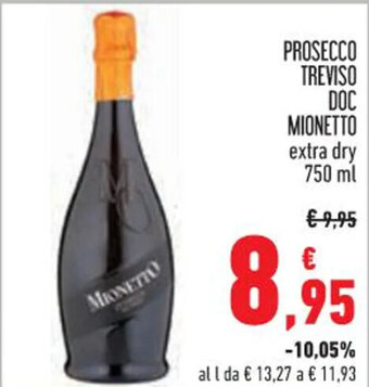 Conad PROSECCO TREVISO DOC MIONETTO extra dry 750 ml offerta