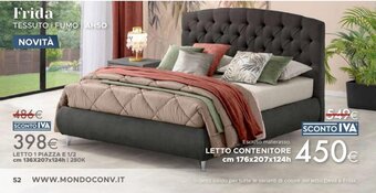 Mondo Convenienza Frida LETTO CONTENITORE cm 176x207x124h offerta