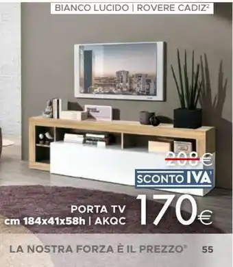 PORTA TV cm 184x41x58h | AKQC