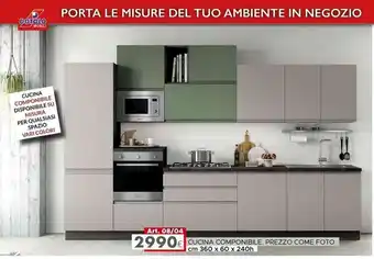 Dotolo Mobili DÓTOLO MOBILI CUCINA COMPONIBILE cm 360 x 60 240 h offerta
