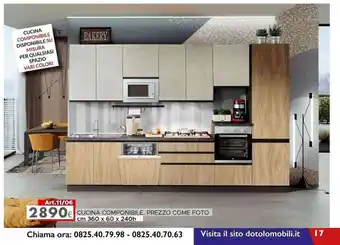 Dotolo Mobili CUCINA COMPONIBILE cm 360 x 60 x 240 h