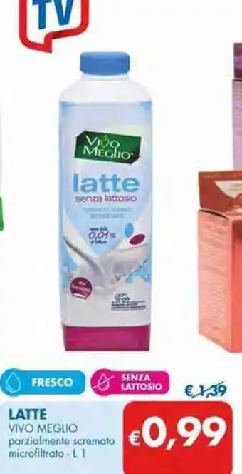 MD Discount LATTE VIVO MEG parzialmente scremato € microfiltrato-L 1 LIO offerta