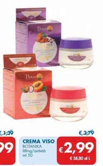 CREMA VISO BOTANIKA lifting/antietà ml 50
