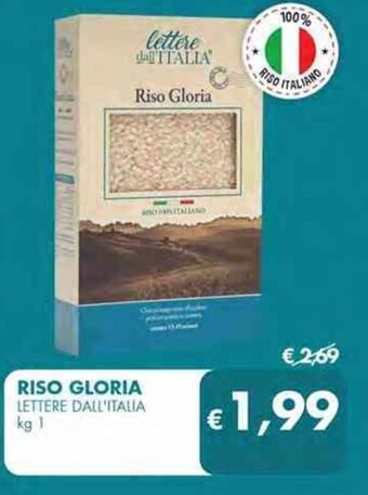 MD Discount RISO GLORIA LETTERE DALL'ITALIA kg 1 offerta