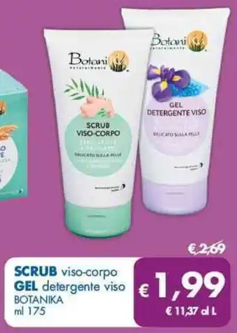 MD Discount SCRUB viso-corpo GEL detergente viso BOTANIKA ml 175 offerta