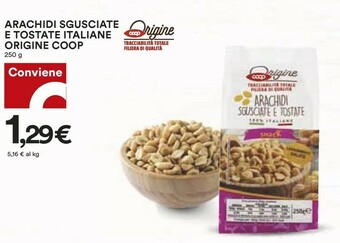 Coop Coop - Arachidi Tostate E Salate 250 G(ml) offerta