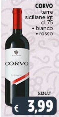 Corvo terre siciliane igt