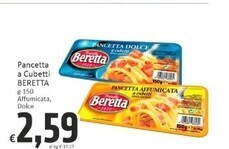 Paghi Poco Beretta pancetta a cubetti offerta