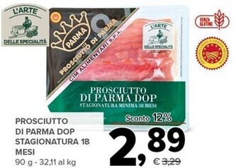 Todis L'arte delle specialità prosciutto di parma dop stagionatura 18 mesi offerta