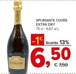 Todis Eleonora giorgi - spumante cuvée extra dry offerta