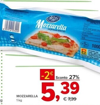 Todis Colle maggio mozzarella offerta