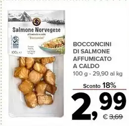 Todis Bocconcini di salmone affumicato a caldo offerta