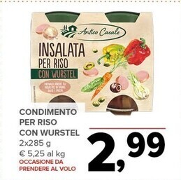 Todis Antico casale condimento per riso con wurstel offerta