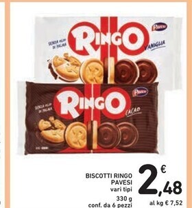 Spazio Conad Pavesi biscotti ringo offerta