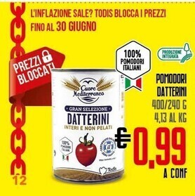 Todis Cuore mediterraneo pomodori datterini offerta