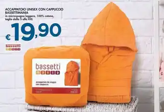 Bennet Bassetti mania accappatoio unisex con cappuccio offerta