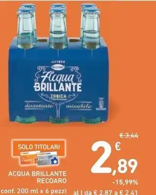 Spazio Conad Recoaro acqua brillante offerta