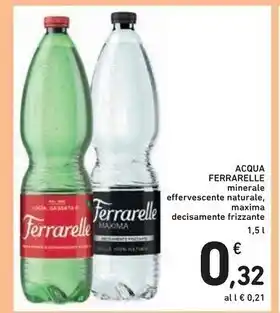 Spazio Conad Ferrarelle acqua minerale effervescente naturale offerta