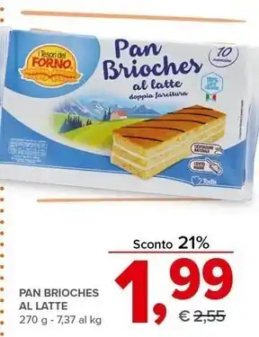 Todis I tesori del forno pan brioches al latte offerta