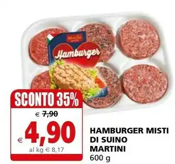 Il Gigante Martini Hamburger Misti Di Suino offerta